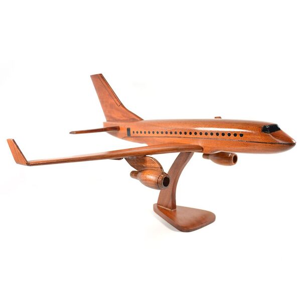 Boeing 737 wooden airplane Mahogany wood replica