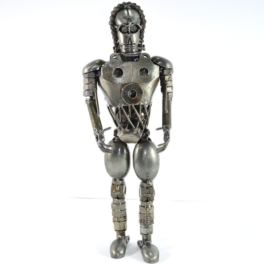 C-3PO (SEE-THREEPIO) Scrap Metal Sculpture Handmade Art