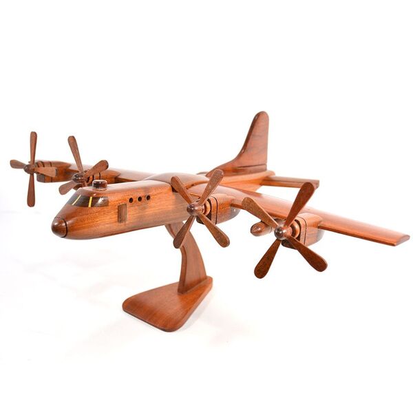 Lockheed C130 Hercules Mahogany Wood Aircraft wooden model