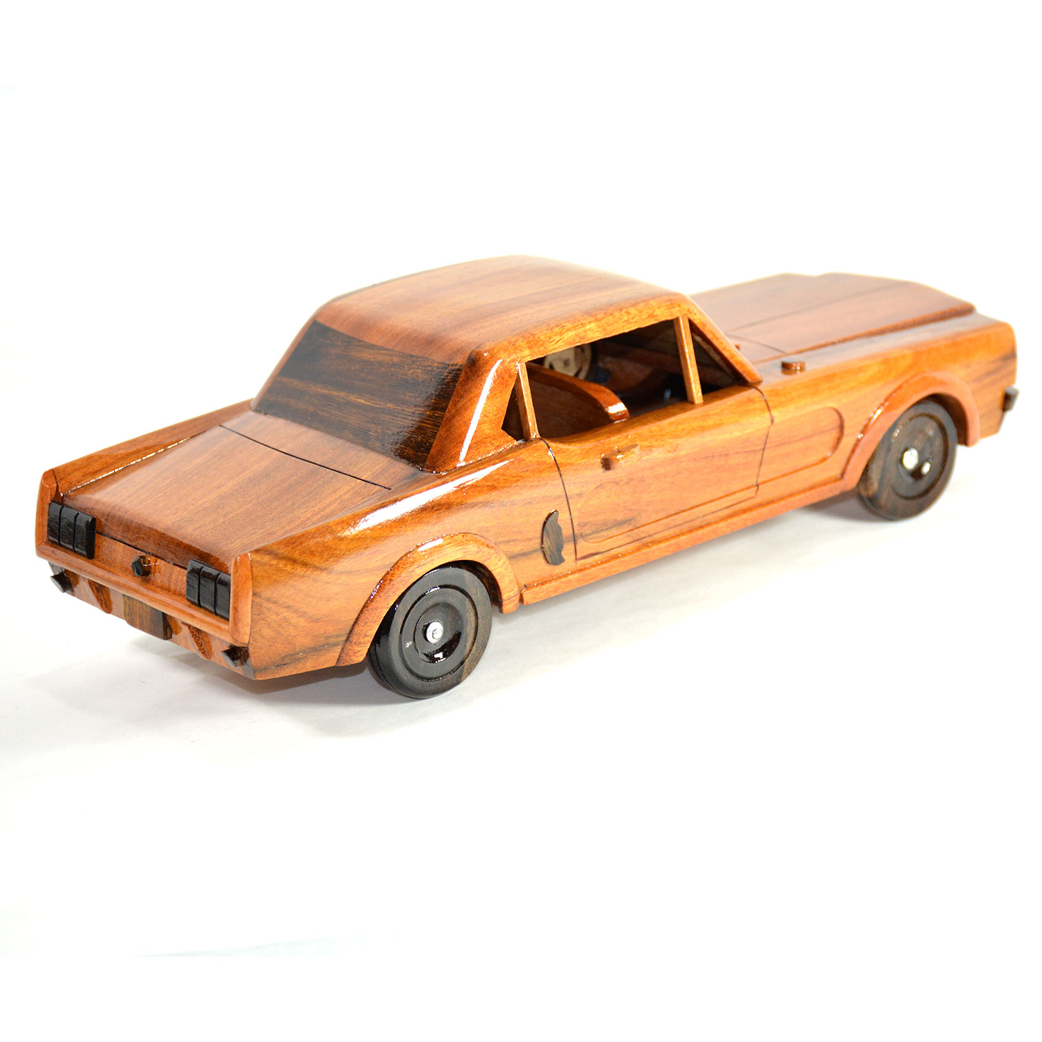 wooden mustang model