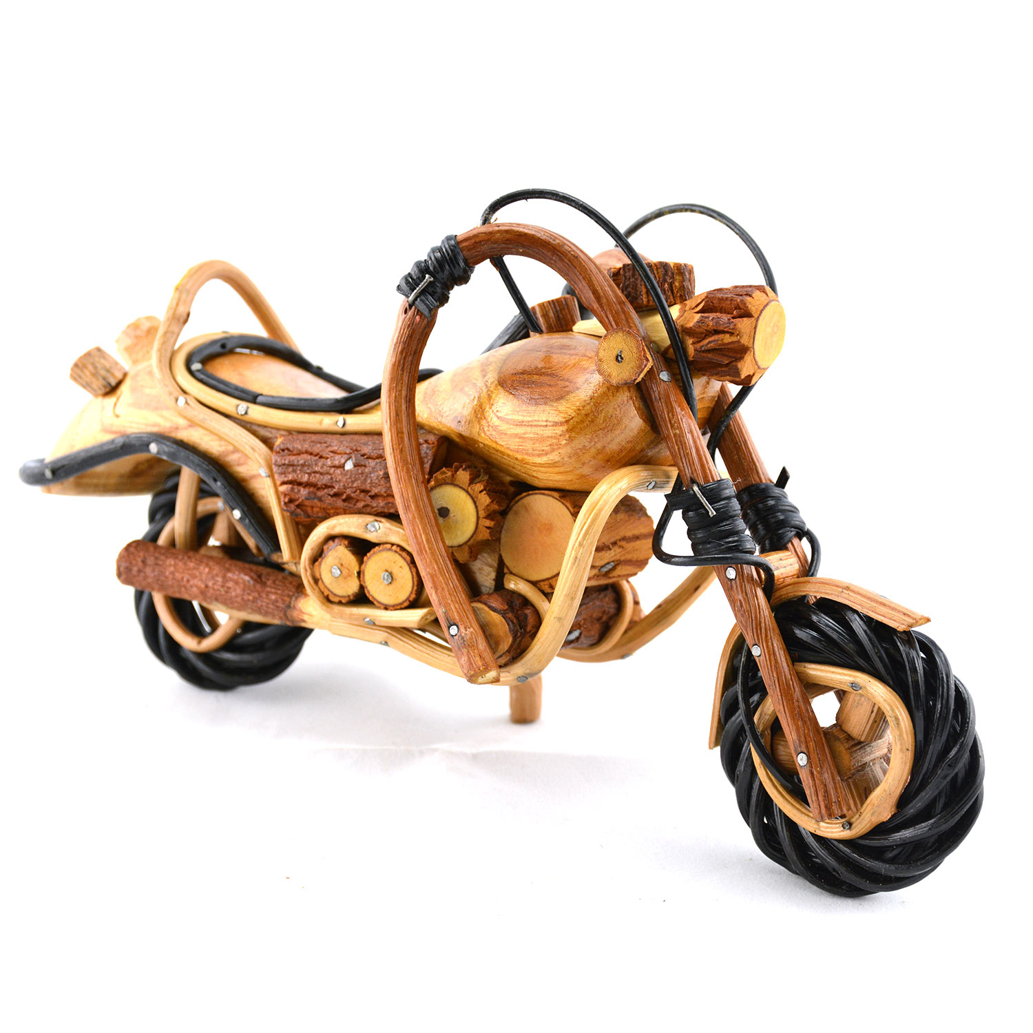 Wooden Cruiser Motorcycle Model Handmade