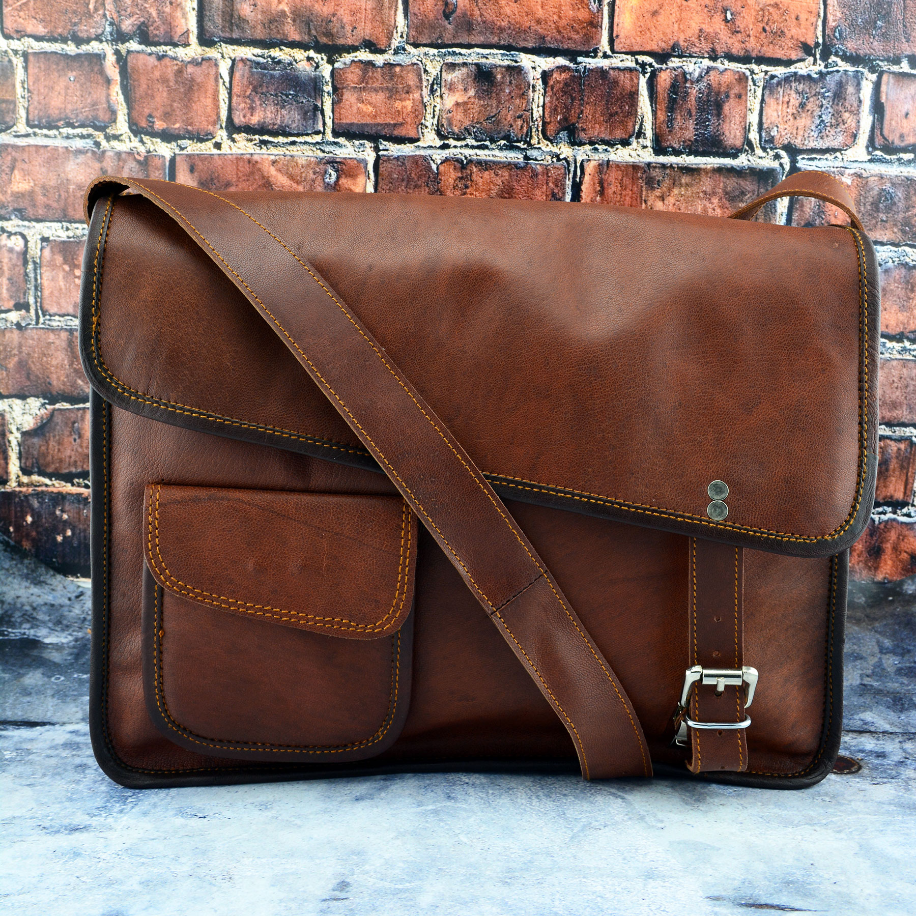 leather crossbody computer bag