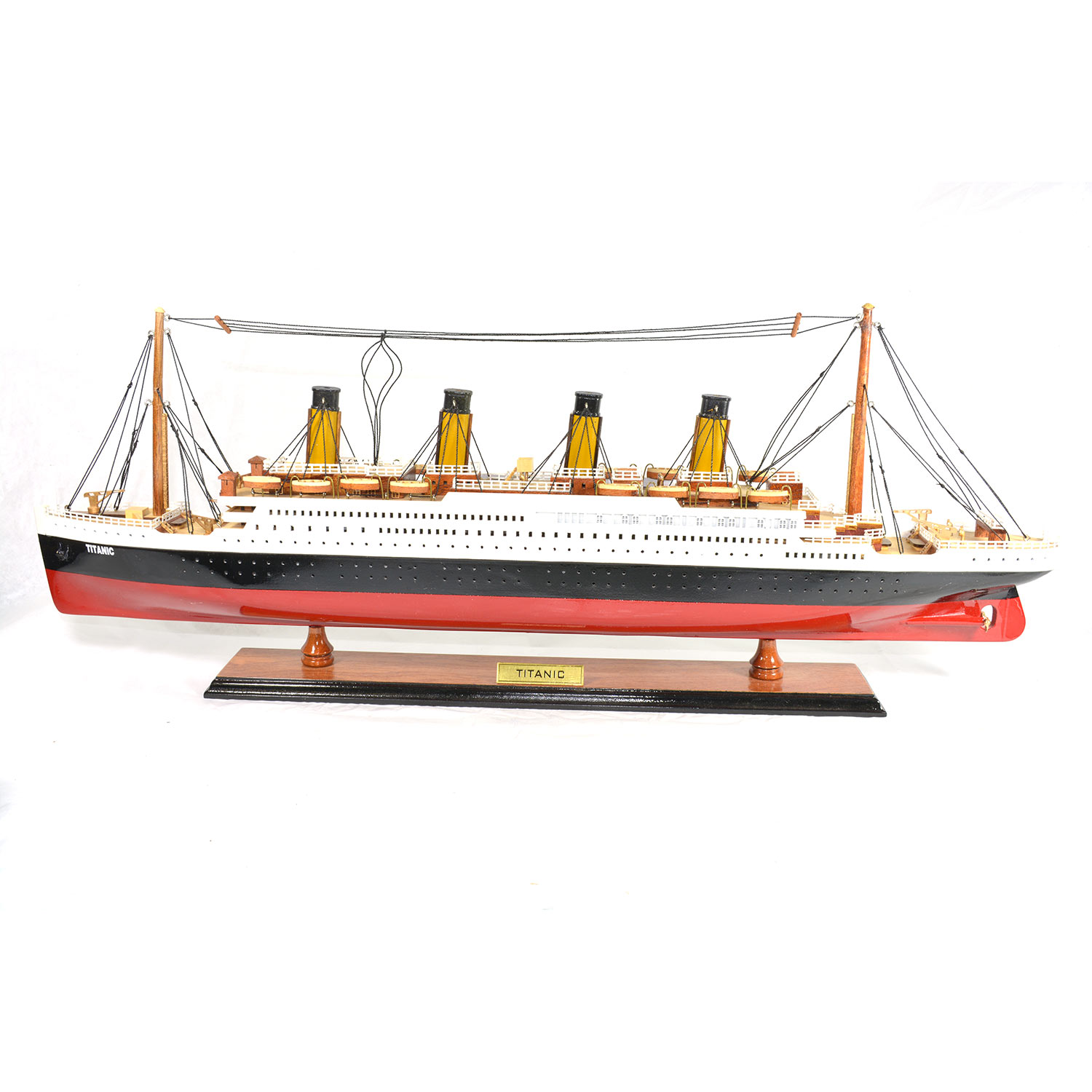 Handcrafted Titanic Wooden Cruise Ship Model : Mahogany Replica Boat